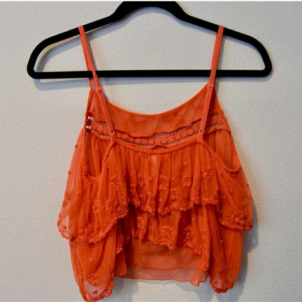 Free People Tiered Crop Top - Picture 3 of 4